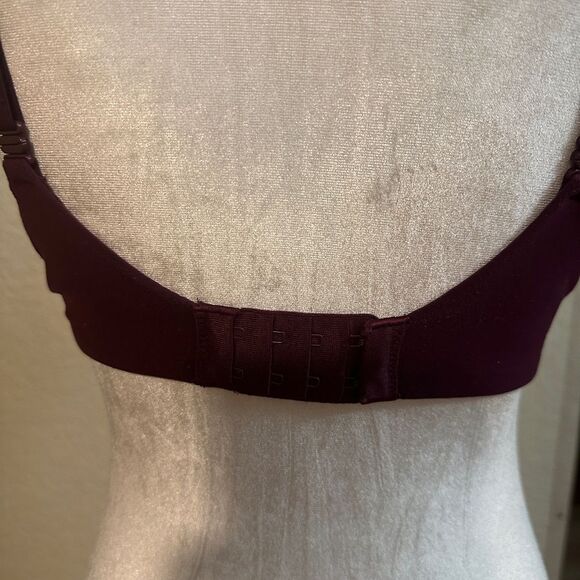 Victorias Secret Body By Victoria Push-Up‎ Pigeonnant Bra 34D Wine Maroon - Picture 8 of 11